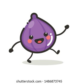 Beetroot Character Mascot .Fruit & Vegetables Cute Simple icon logo Design Vector
