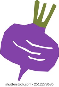 Ilustração de vetor desenhada à mão de beterraba
