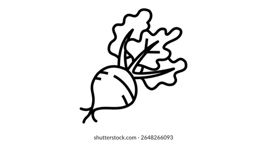 design de ícone de beterraba para seu projeto