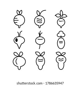 Beetroot icon or logo isolated sign symbol vector illustration - Collection of high quality black style vector icons
