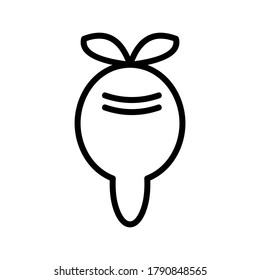 Beetroot icon or logo isolated sign symbol vector illustration - high quality black style vector icons

