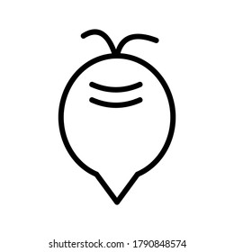 Beetroot icon or logo isolated sign symbol vector illustration - high quality black style vector icons
