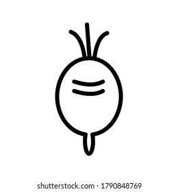 Beetroot icon or logo isolated sign symbol vector illustration - high quality black style vector icons

