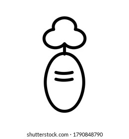 Icono de remolacha o logotipo símbolo de signo aislado ilustración vectorial - iconos vectoriales de estilo negro de alta calidad
