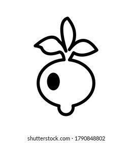 Beetroot icon or logo isolated sign symbol vector illustration - high quality black style vector icons
