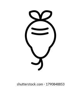 Beetroot icon or logo isolated sign symbol vector illustration - high quality black style vector icons
