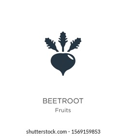 Beetroot icon vector. Trendy flat beetroot icon from fruits collection isolated on white background. Vector illustration can be used for web and mobile graphic design, logo, eps10