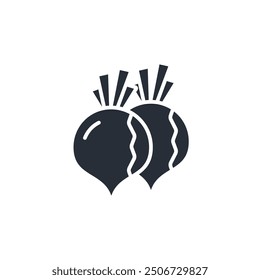 beetroot icon. vector.Editable stroke.linear style sign for use web design,logo.Symbol illustration.