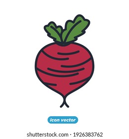 beetroot icon. beetroot vegetable symbol template for graphic and web design collection logo vector illustration