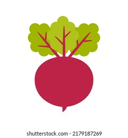 Beetroot isolated on white background