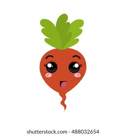 beetroot kawaii cartoon