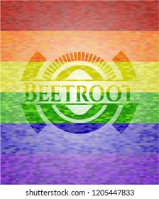 Beetroot lgbt colors emblem 