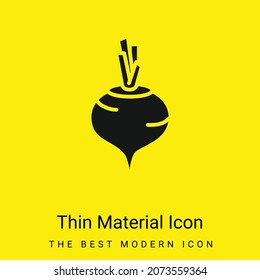 Beetroot minimal bright yellow material icon