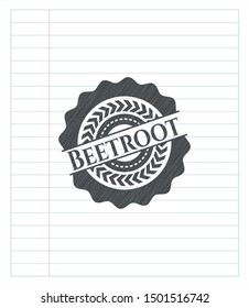 Beetroot penciled. Vector Illustration. Detailed.