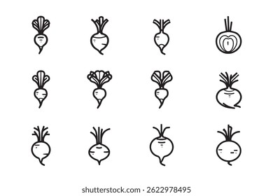 The  Beetroot plant minimalist design