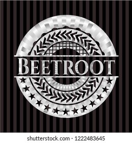 Beetroot silvery emblem or badge