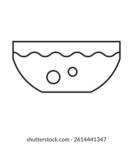 beetroot soup line icon vector. beetroot soup sign. isolated contour symbol black illustration