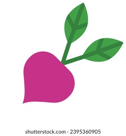 Beetroot Vector Flat Icon For Personal And Commercial Use.
