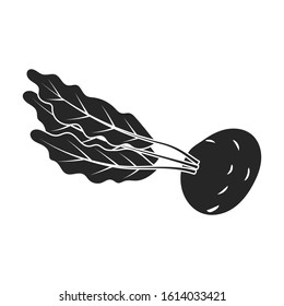 Beetroot vector icon.Black vector icon isolated on white background beetroot .