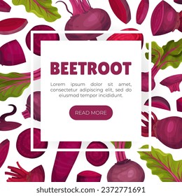Beetroot Vegetable Crop Banner Design Design Vector Template