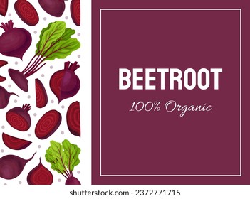 Beetroot Vegetable Crop Banner Design Design Vector Template