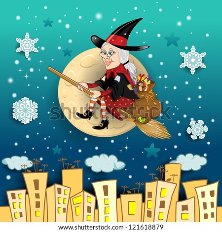befana a character in the tradition of italian epiphany a witch on a broomstick with - Italian Christmas Witch befana a character in the tradition of italian epiphany a witch on a broomstick with - Italian Christmas Witch