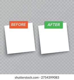 Before and after background template Choose between two frames