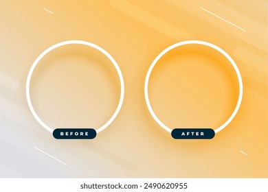 before and after border frame template in battle concept vector 