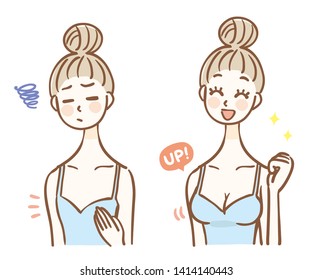 Before and after breast augmentation surgery