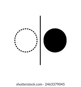 Vorher-Nachher-Symbol. Symbol des Wandels - Vektorgrafik.