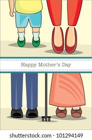 Before After Mother-child.vector illustration