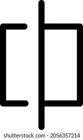 Antes del diseño del icono del vector de contorno 
