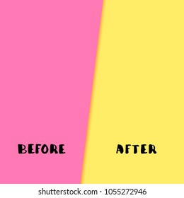 Before After Template Background Vector Illustration Stock Vector ...