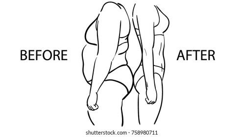 before and after weight loss