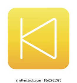 before arrow interface block gradient style icon vector illustration design