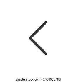 Before, Back, Previous Arrow modern simple clear flat outline vector icon, symbol 