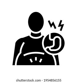 before bariatric line icon vector. before bariatric sign. isolated contour symbol black illustration