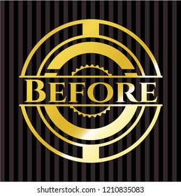 Before golden emblem or badge