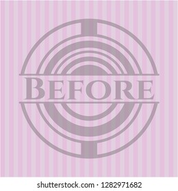 Before realistic pink emblem