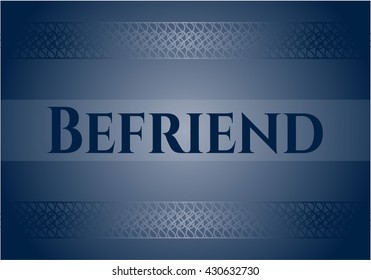 Befriend colorful card, banner or poster with nice design