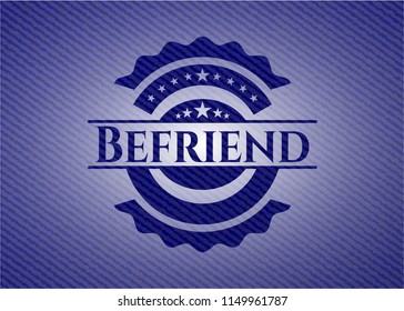 Befriend denim background