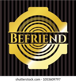 Befriend golden emblem