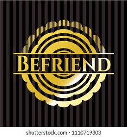Befriend golden Befriend shiny badgeemblem or badge