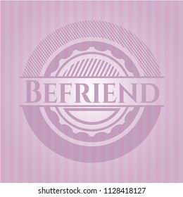 Befriend pink emblem