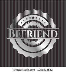  Befriend silver shiny emblem