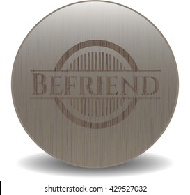 Emblema de madera de gancho