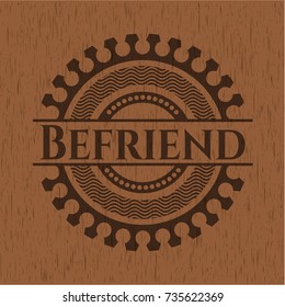 Befriend wooden signboards