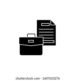 Beg document business icon. Simple business intention icons for ui and ux, website or mobile application