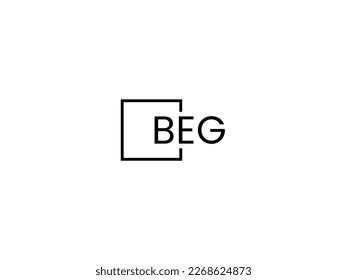 BEG Letter Initial Logo Design Vector Illustration