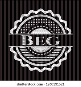Beg silver emblem